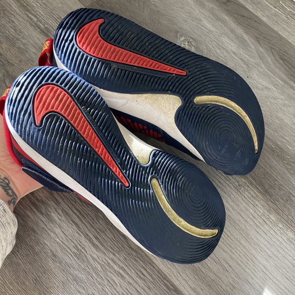 Boys Nike Team Hustle Navy & Red - Picture 8 of 10